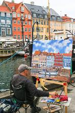 Capturing the colorful port of Nyhavn in Copenhagen, Denmark.